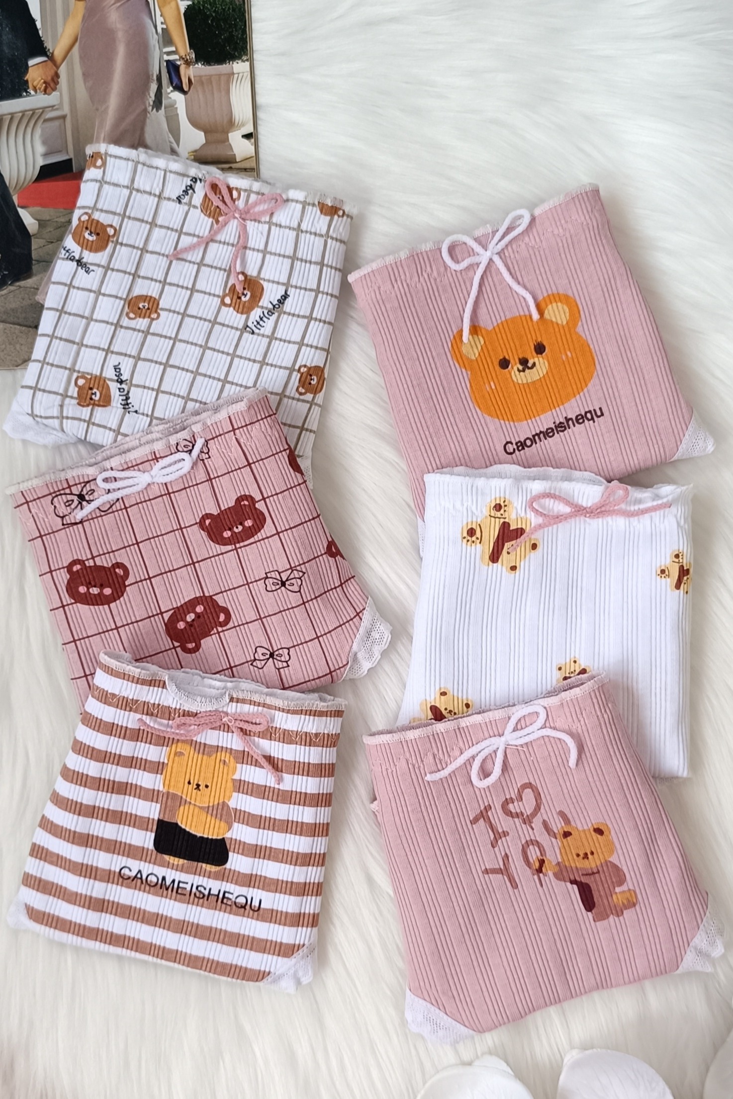 شورت نخ پنبه عروسکی